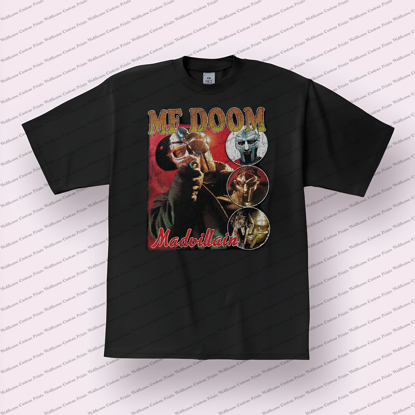MF Doom Distressed Graphic Tee