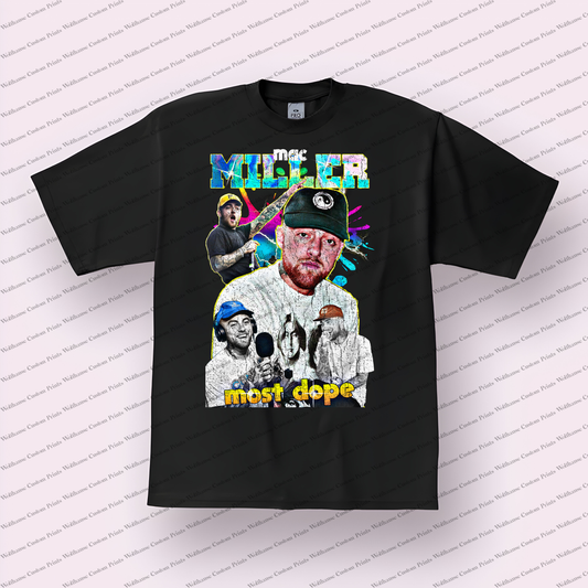 Mac Miller Distressed Graphic Tee