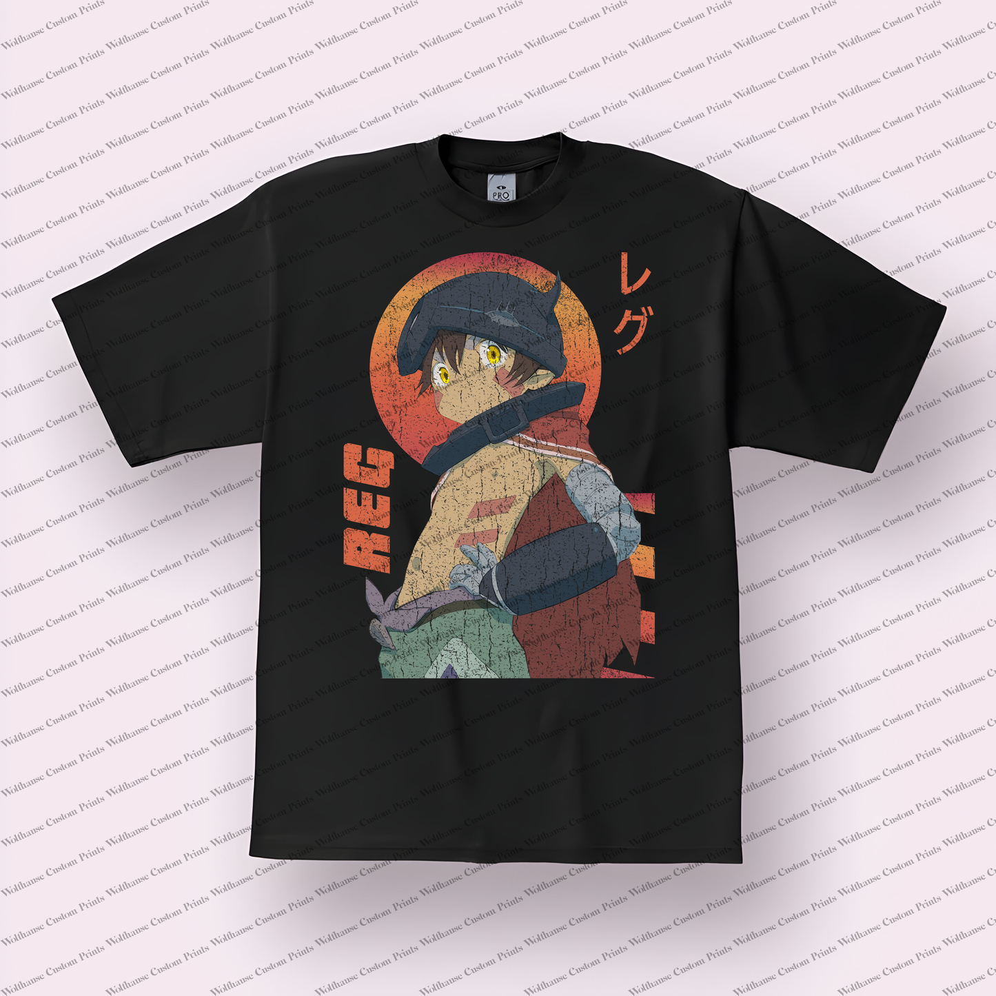 Made in Abyss Distressed Design Graphic Tee