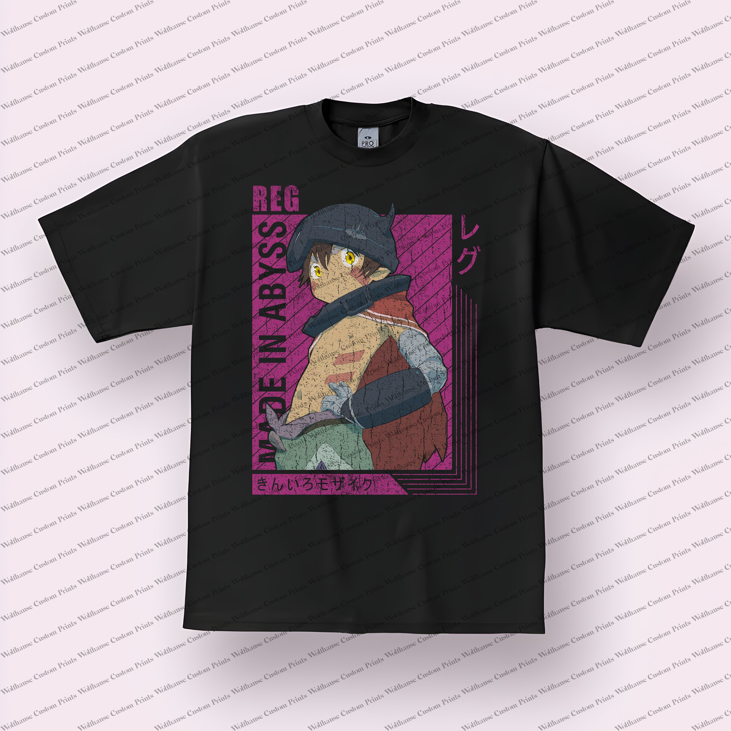 Made in Abyss Distressed Design Graphic Tee