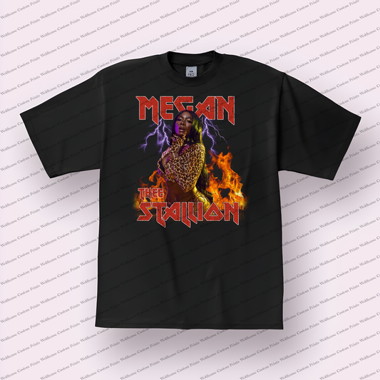 Megan thee Stallion Distressed Graphic Tee