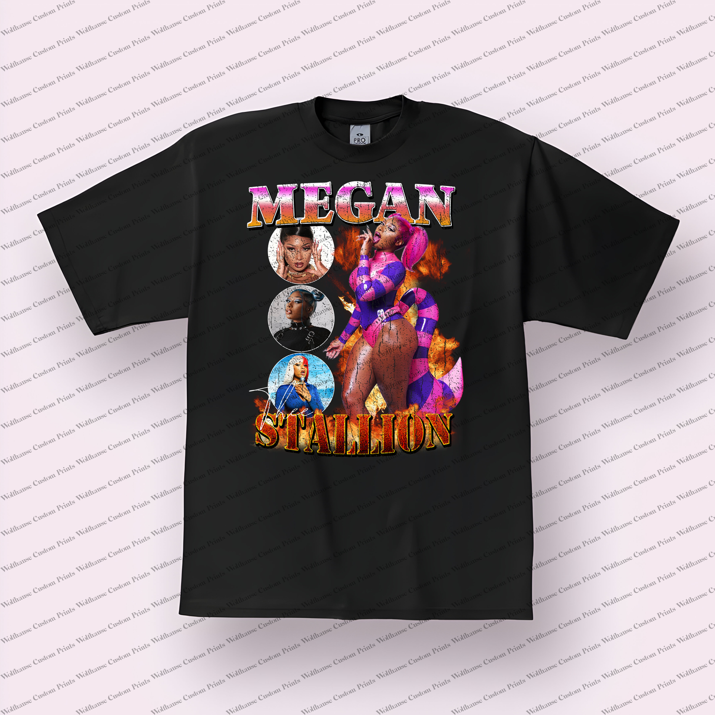 Megan thee Stallion Distressed Graphic Tee