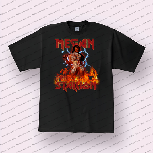 Megan thee Stallion Distressed Graphic Tee