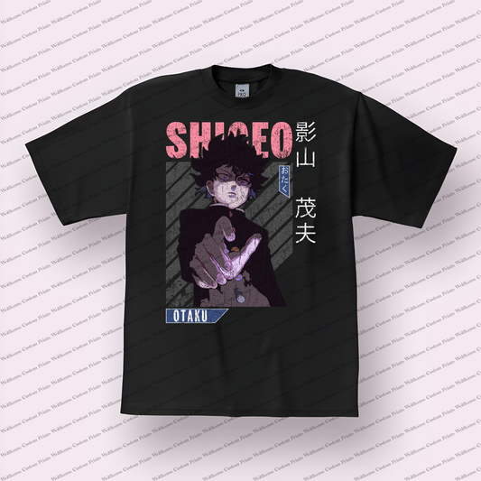 Mob Psycho Distressed Design Graphic Tee