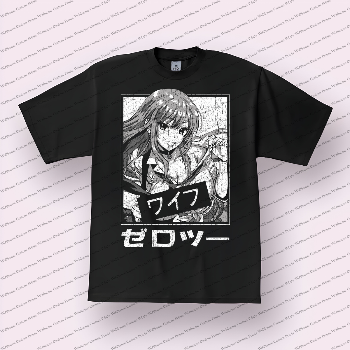 Darling in the Franxx Zero Two Distressed Anime Graphic T-Shirt