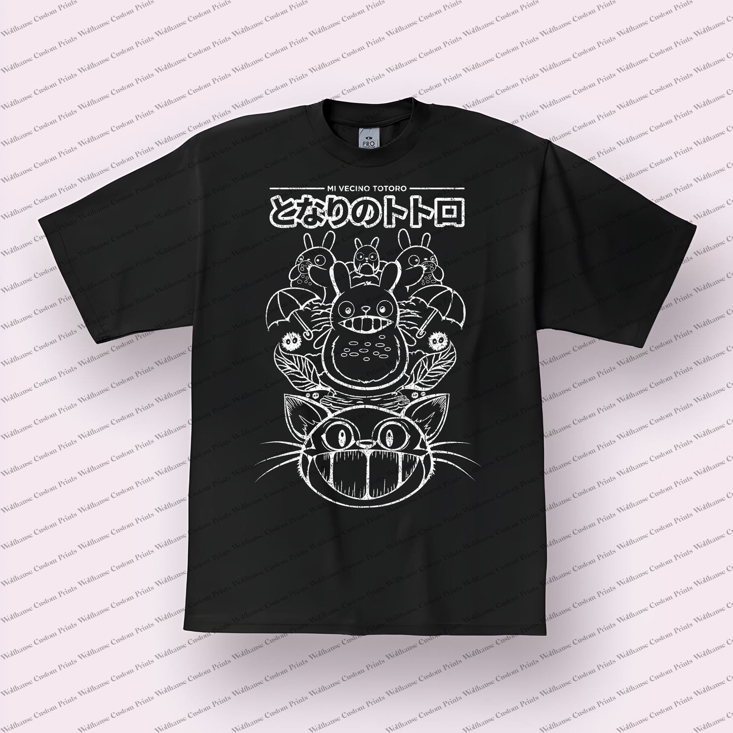 My Neighbor Totoro Distressed Design Graphic Tee