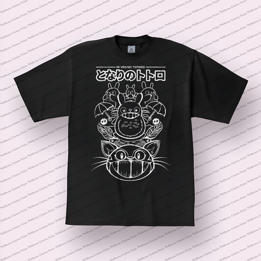 My Neighbor Totoro Distressed Design Graphic Tee