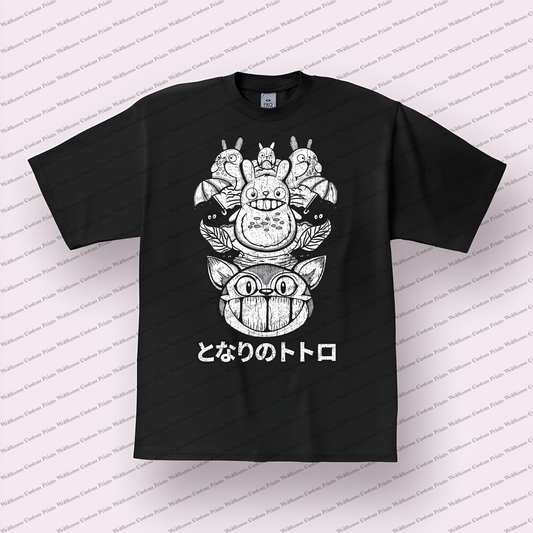 My Neighbor Totoro Distressed Design Graphic Tee