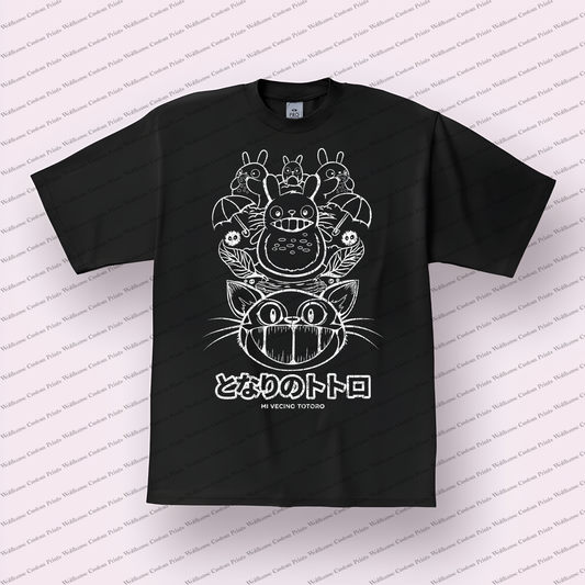 My Neighbor Totoro Distressed Design Graphic Tee