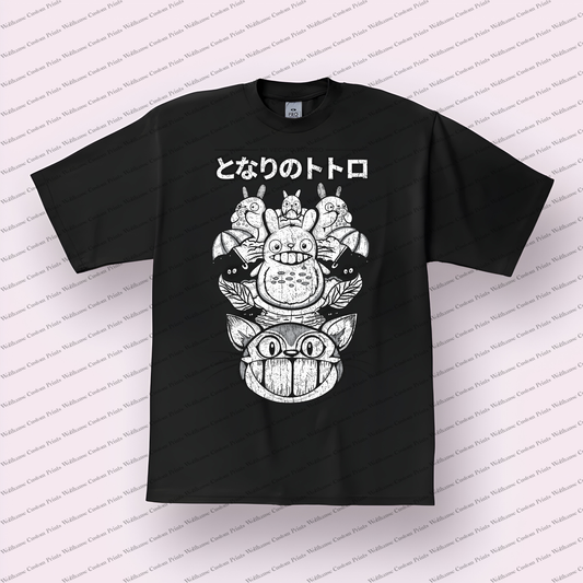 My Neighbor Totoro Distressed Design Graphic Tee