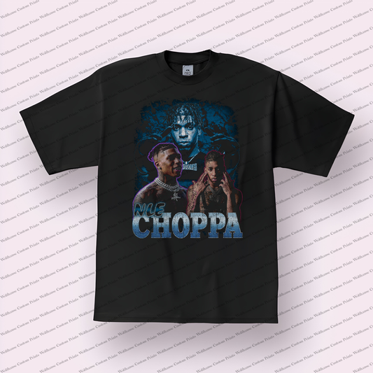 NLE Choppa Distressed Graphic Tee