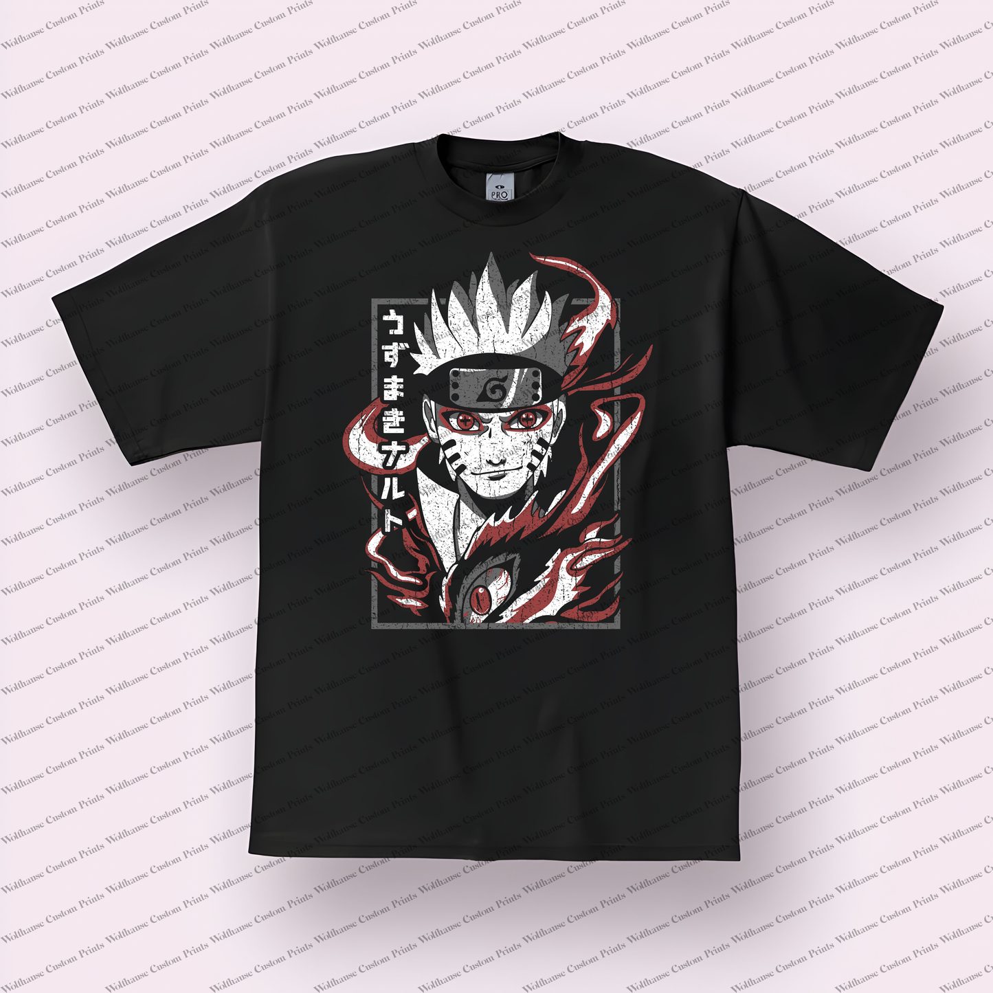 Naruto Distressed Design Graphic Tee