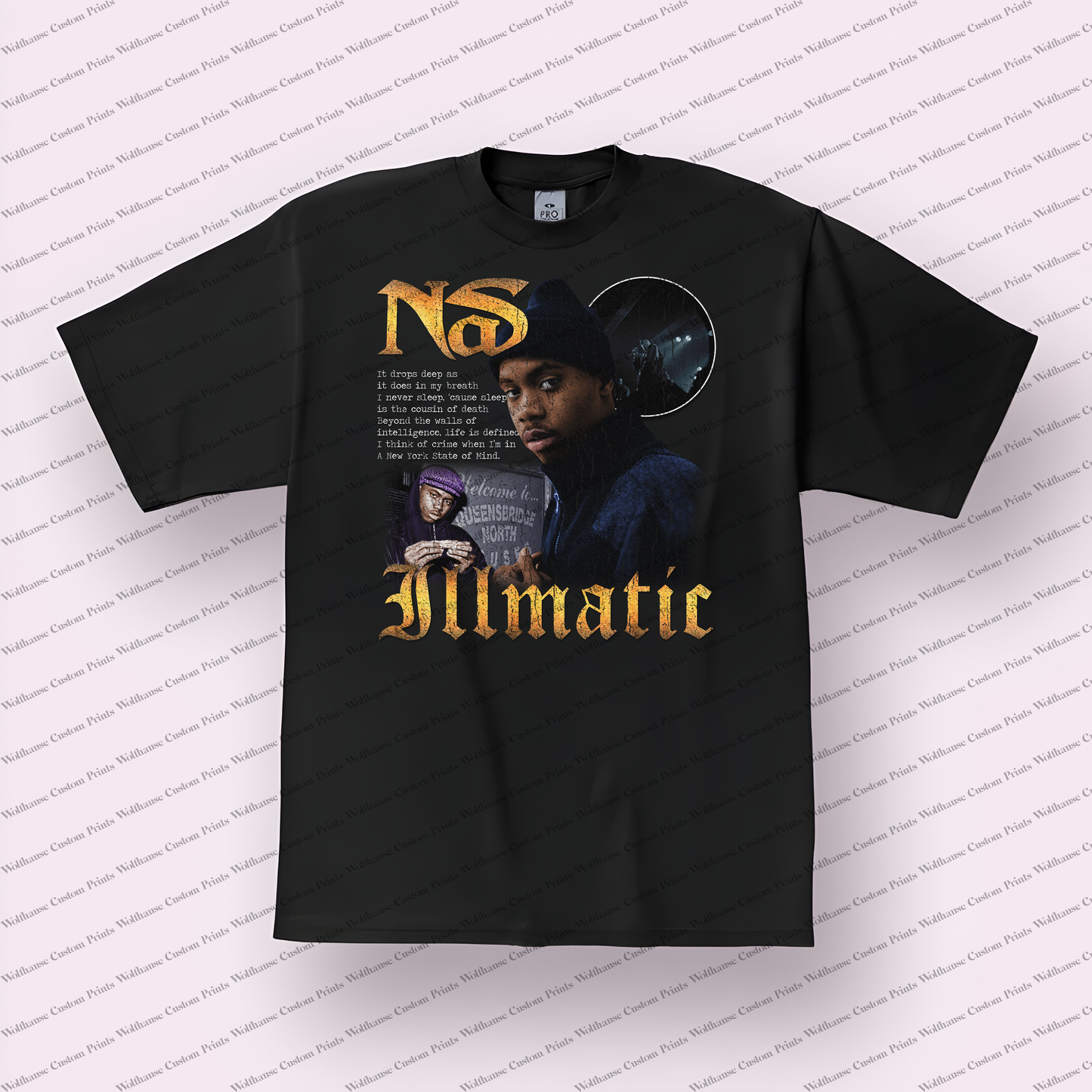Nas Distressed Graphic Tee