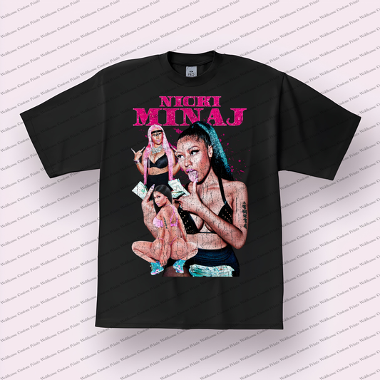 Nicki Minaj Distressed Graphic Tee