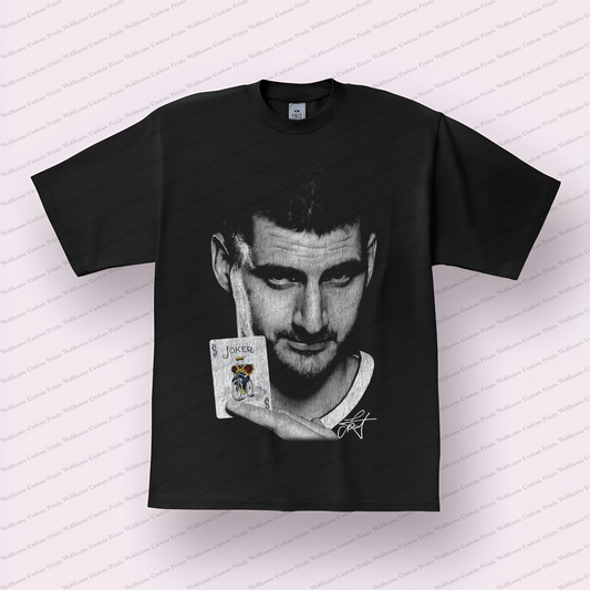 Nikola Jokic Big Head Distressed Graphic Tee