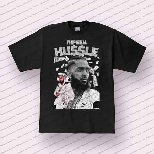 Nipsy Hussle Distressed Graphic Tee