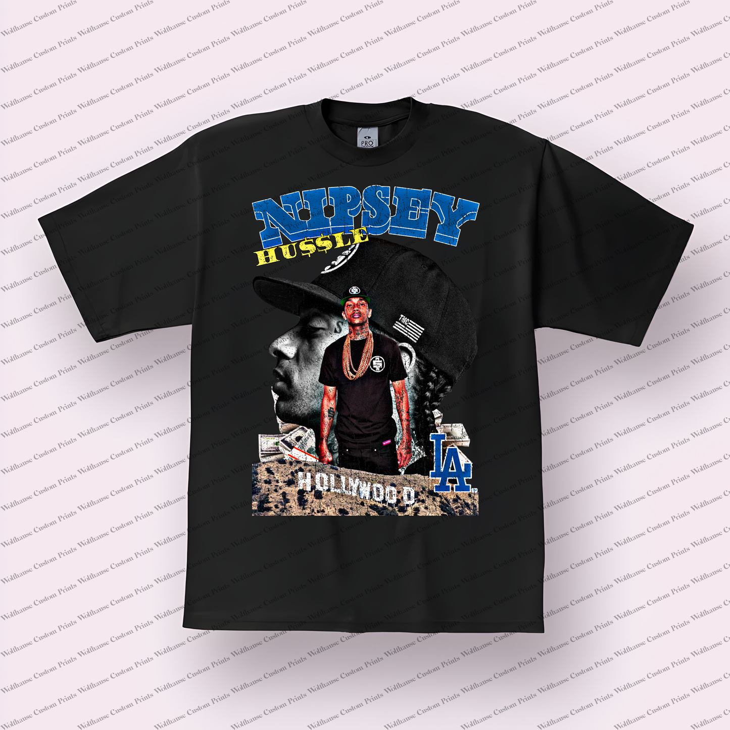 Nipsy Hussle Distressed Graphic Tee