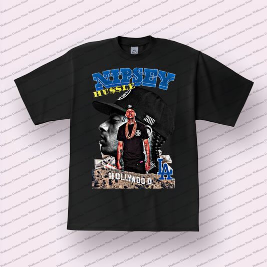 Nipsy Hussle Distressed Graphic Tee