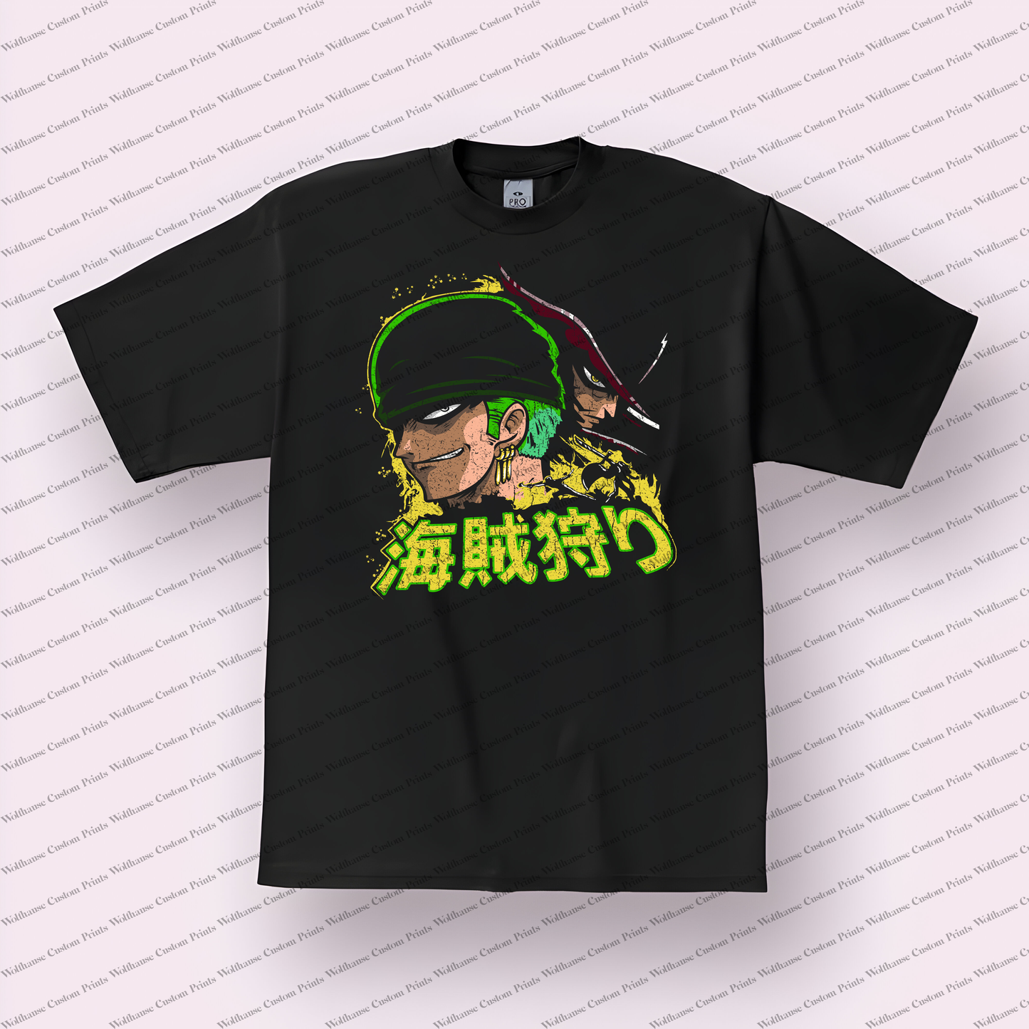 One Piece Distressed Design Graphic Tee