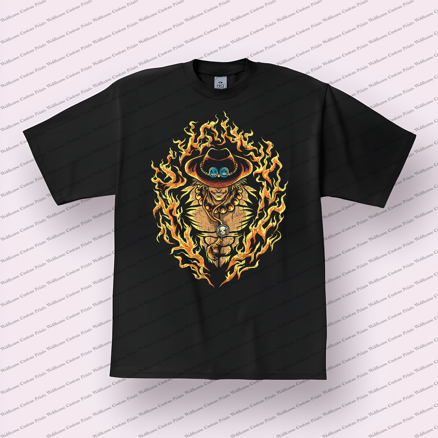 One Piece Distressed Design Graphic Tee