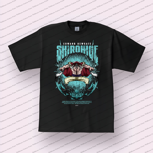 One Piece Distressed Design Graphic Tee