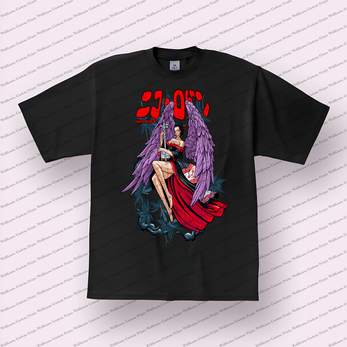 One Piece Distressed Design Graphic Tee