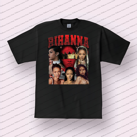 Rihanna Distressed Graphic Tee