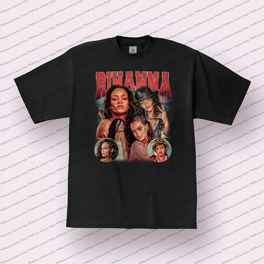 Rihanna Distressed Graphic Tee