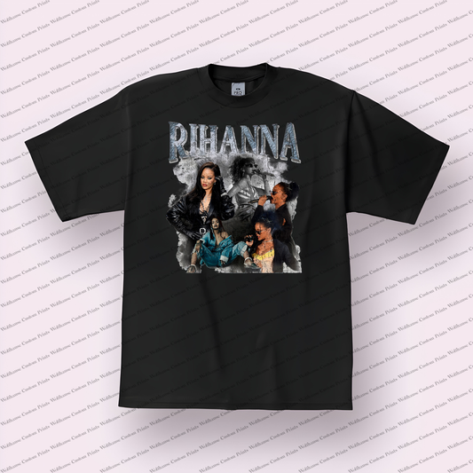 Rihanna Distressed Graphic Tee