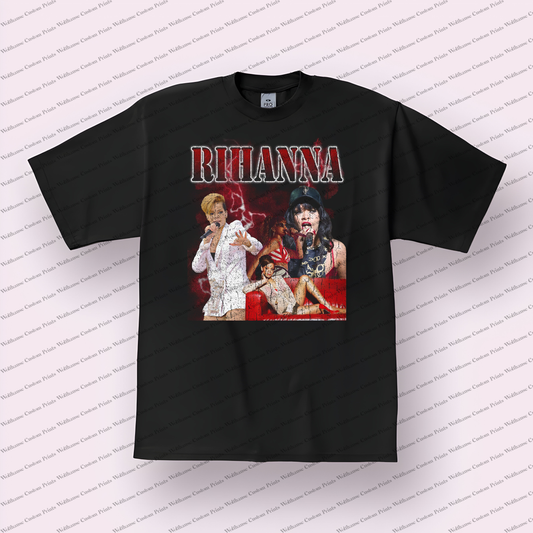 Rihanna Distressed Graphic Tee