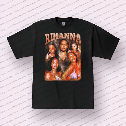 Rihanna Distressed Graphic Tee
