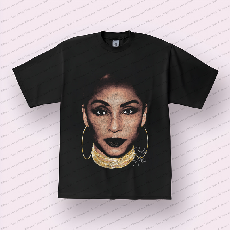 Sade Big Head Distressed Graphic Tee