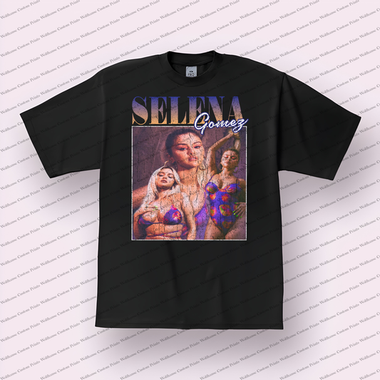 Selena Gomez Distressed Graphic Tee