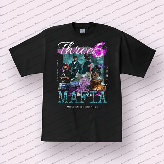 Three 6 Mafia Distressed Graphic Tee