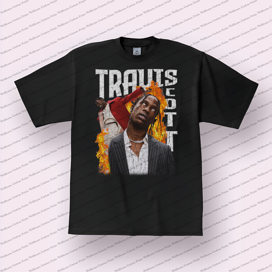 Travis Scott Distressed Graphic Tee