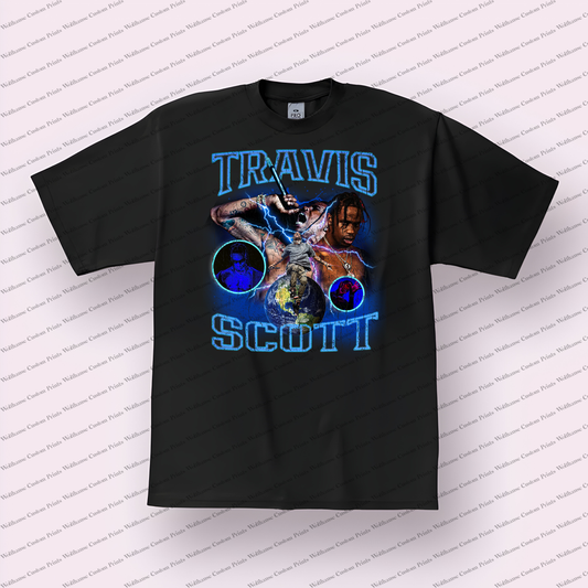 Travis Scott Distressed Graphic Tee