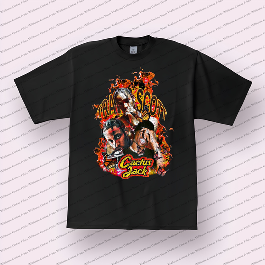 Travis Scott Distressed Graphic Tee