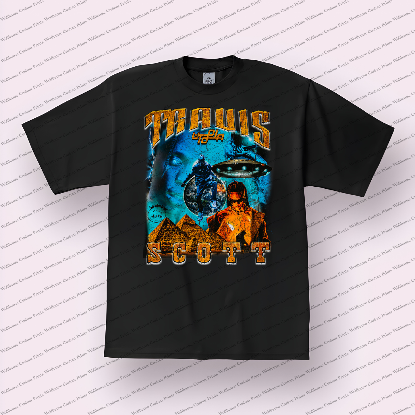 Travis Scott Distressed Graphic Tee