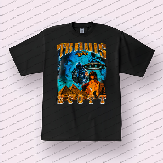 Travis Scott Distressed Graphic Tee
