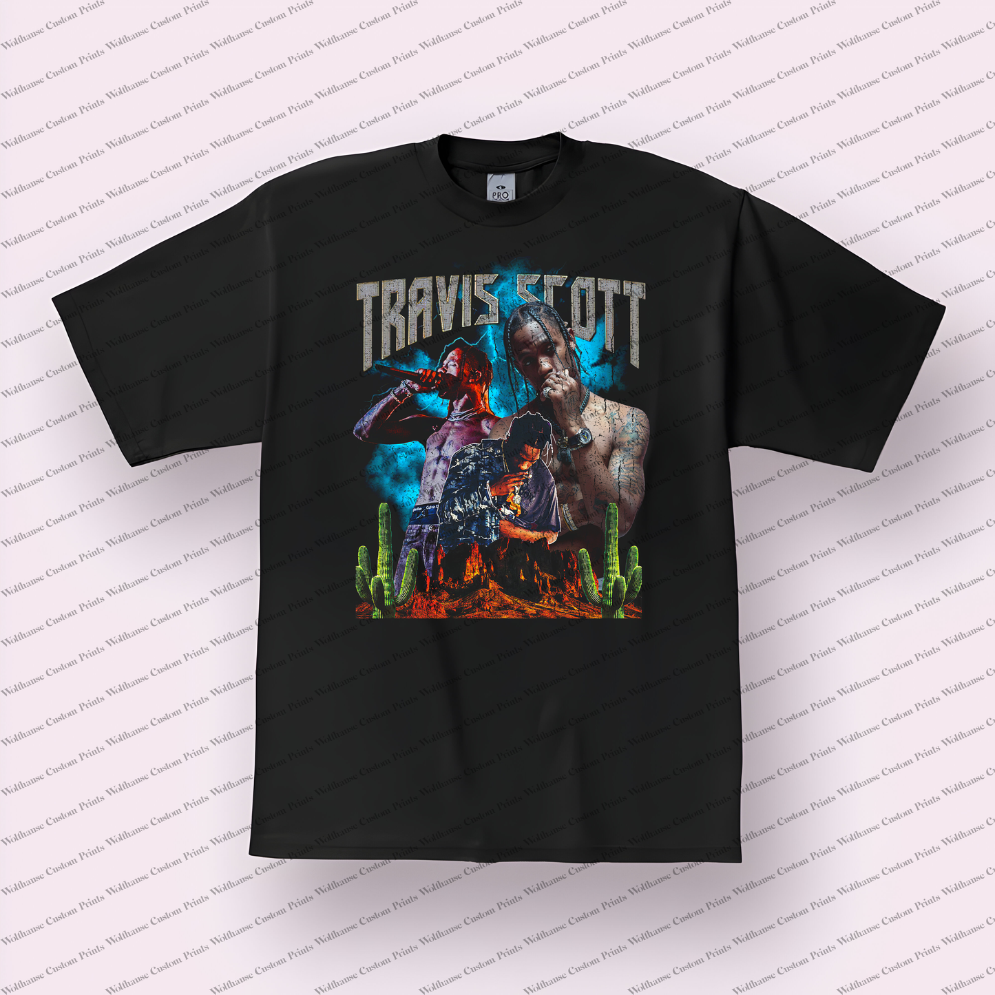 Travis Scott Distressed Graphic Tee