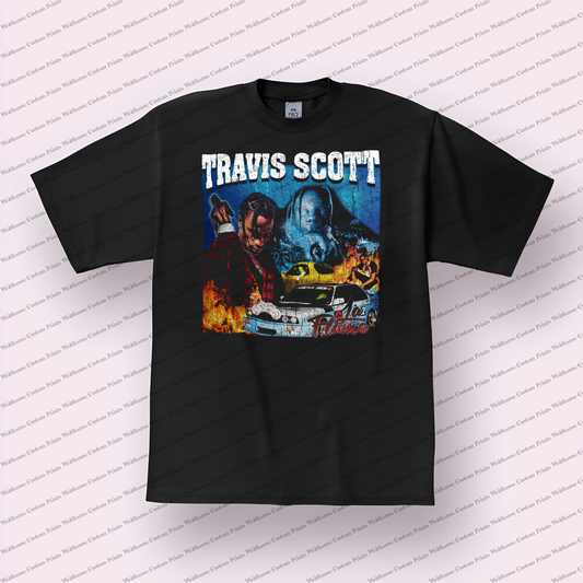 Travis Scott Distressed Graphic Tee
