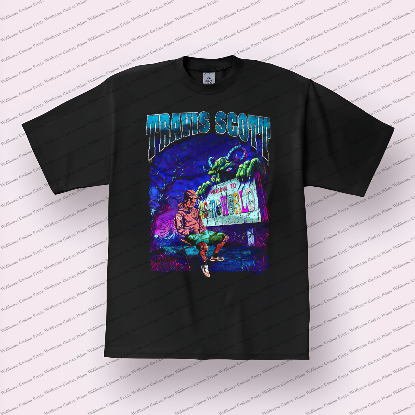 Travis Scott Distressed Graphic Tee