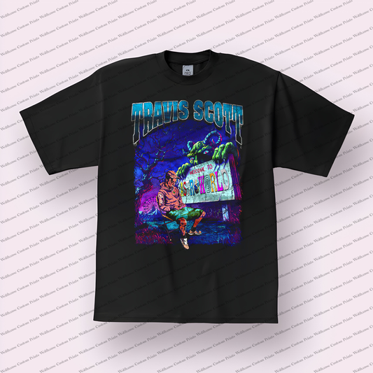 Travis Scott Distressed Graphic Tee
