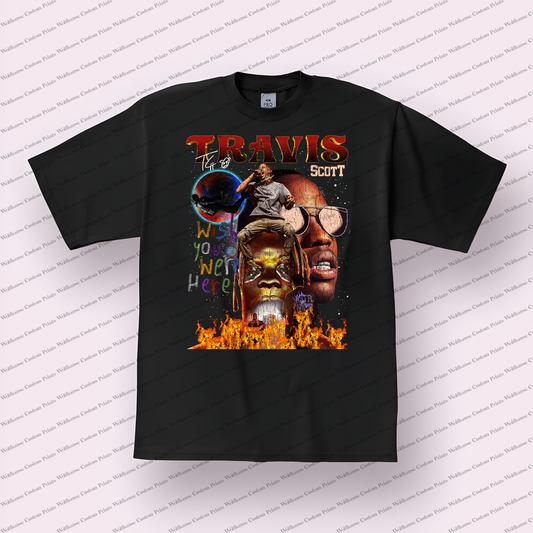 Travis Scott Distressed Graphic Tee