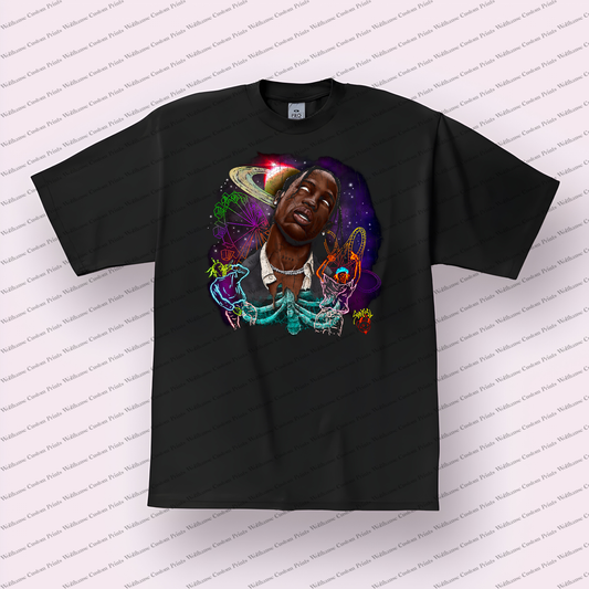 Travis Scott Distressed Graphic Tee