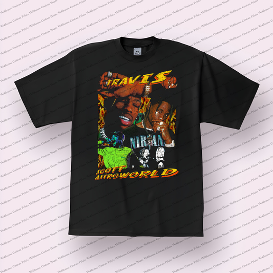 Travis Scott Distressed Graphic Tee