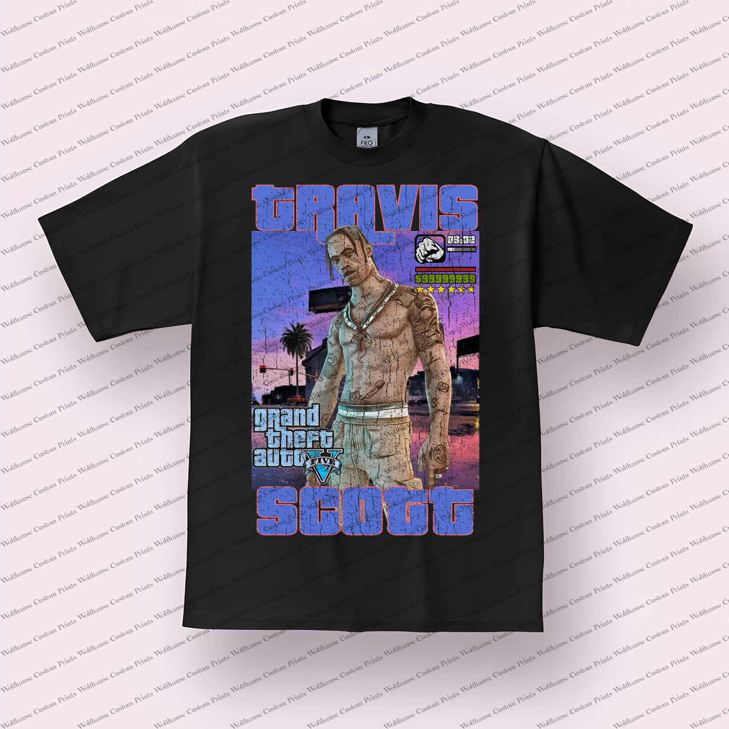Travis Scott Distressed Graphic Tee