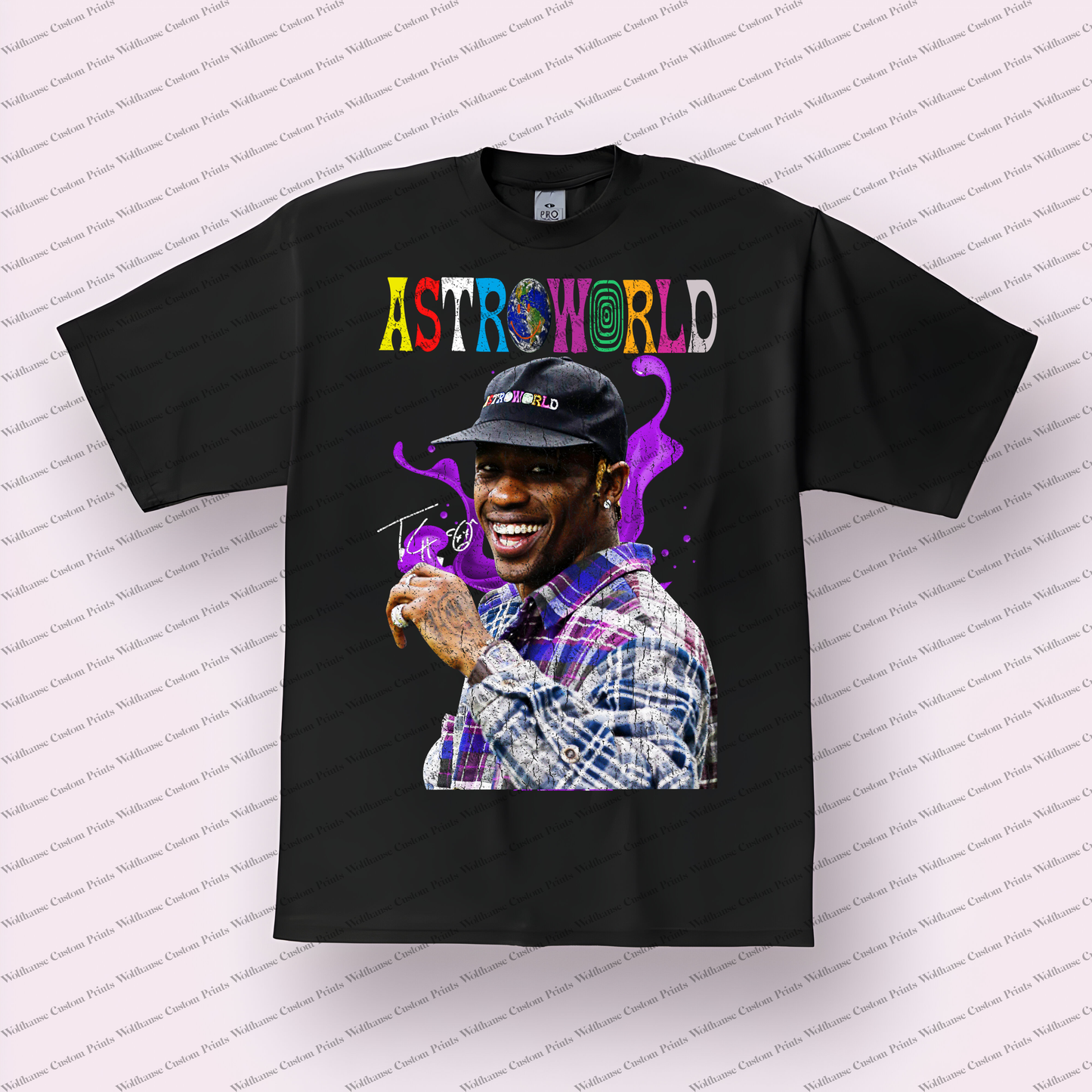 Travis Scott Distressed Graphic Tee