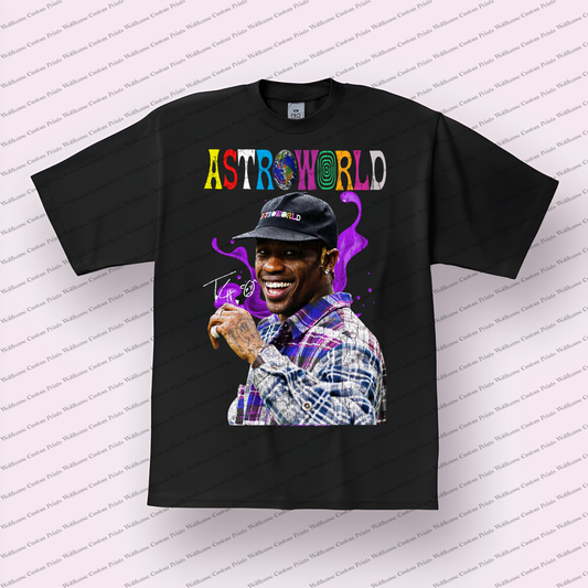 Travis Scott Distressed Graphic Tee