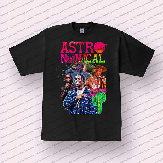 Travis Scott Distressed Graphic Tee